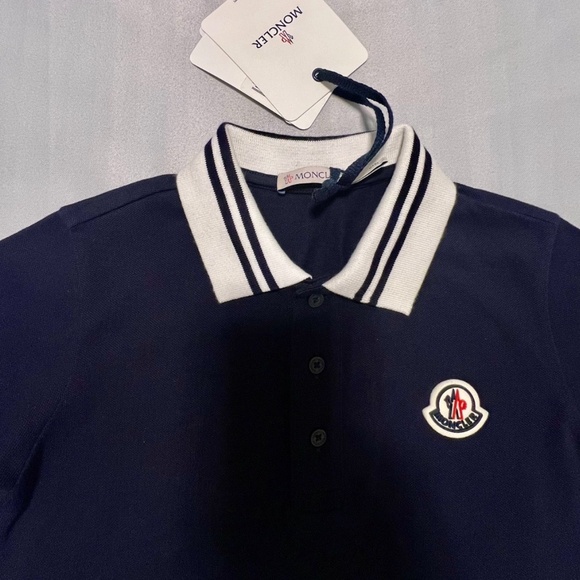 MONCLER KIDS MAGLIA POLO MANICA LUNGA.   Size - 8A . - Picture 4 of 11